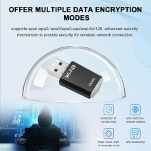 AX900 Dual-Band 2.4/5.8 GHz MU-MIMO WPA3 WiFi 6 USB Adapter for PC — up to 900 Mbps