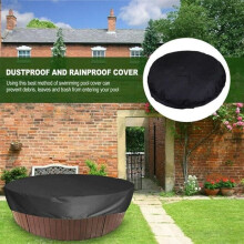 Capa protetora para piscina ou spa - Impermeável - Tecido Oxford 210D - 215x70 cm - Redonda - Resistente aos raios UV