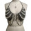 Source Direct Vest Acrylic Pearls Chain Comfort Long-Black OS 4