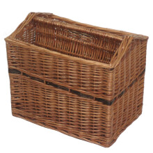 Double Steamed Wicker Magazine Rack Basket
