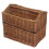 Double Steamed Wicker Magazine Rack Basket 1