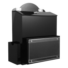 Zwarte Acryl Donatiebox Met Slot Retro Feedback En Stemmen