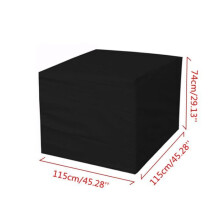 Housse de Protection - TEMPSA - Table de Jardin - Imperméable - Résistante à la déchirure - 115x115x74cm