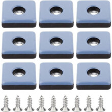 Meubelglijders - Niet gespecificeerd - 25 mm - Teflon - Verpakking van 9 - Schroefbevestiging