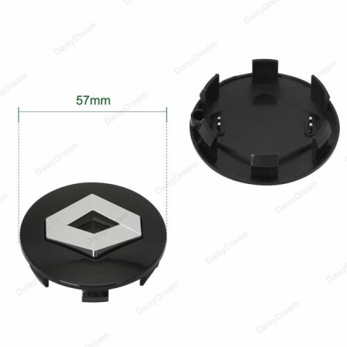 Radnabenkappe 4OD57mm für Renault-Logo, schwarz 2