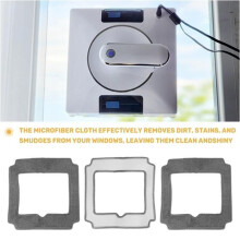 3-teiliges Fensterreinigungsset: Roboter, Reinigungstuch, Reinigungshandtuch, Reinigungstuch