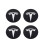 Ανταλλακτικό Tesla Model X 3 SY - Σετ 4 κεντρικών καπακιών ζαντών αλουμινίου 56mm - Μαύρο 1