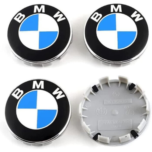 4 τεμάχια καλύμματα τροχών αυτοκινήτων για BMW 68MM κεντρικά καπάκια ζαντών, δια