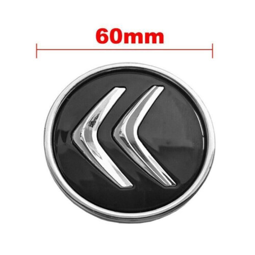Set van 4 zwarte Citroën 60mm wieldoppen MS47 FR 1