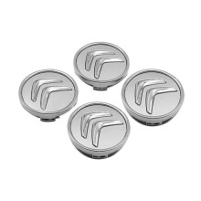 4 pieces 60mm silver wheel center caps for Citroën C2, C4, C5, C6, hubcap cover