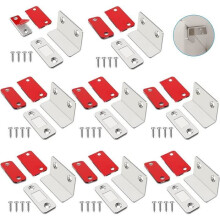 Magnete magnetico per ante di armadi, magnete ultra sottile e potente, magnete magnetico a forma di "L", magnete adesivo per ante scorrevoli