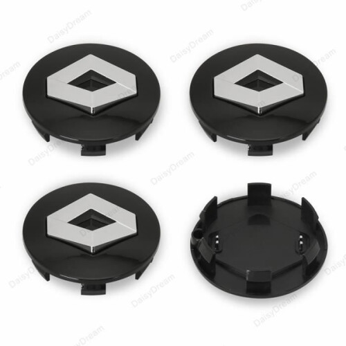 Coprimozzo ruota 4OD57mm per logo Renault, nero