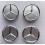 Κεντρικά καπάκια τροχών - Mercedes-Benz - AMG - 4 τεμάχια - 75mm - Ασημί - Αδιάβροχα 3