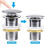 Standard Basin Waste Plug - G 1 1/4 - Nickel - Copper - Click-Clack 2