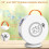 Automatic Rechargeable Bubble Machine Toy, 90-360 Rotating Blower, 500ml Bubble Blower for Children 5