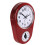 (Red) Simple Creative Kitchen Timer Clock Acrylic Silent Movement Wall Clock for Home 5
