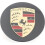 4 coprimozzi da 76 mm con logo Porsche nero 3