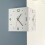 (Arctic White Add LED) Creative Corner Double-Sided Wall Clock Silent Living Room Decorative Clock Dual Face Clock Universal 7