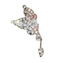 Boucles d'oreilles élégantes en cristaux de papillon, bijoux-9