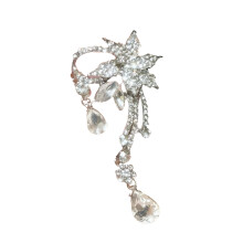Elegant Butterfly Crystals Drops Earrings For Bride Wedding-7