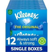 Kleenex Original 3 Ply Tissues 12 Box Pack