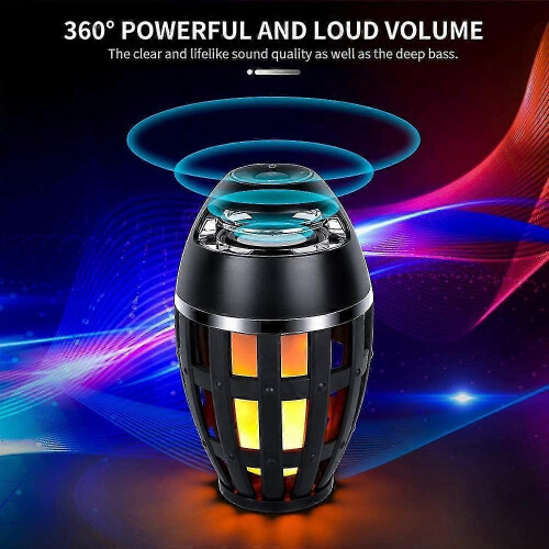 Ηχείο LED με φλόγα, εξωτερικά ηχεία Bluetooth, επιτραπέζια λάμπα με φλόγα μουσικής 1