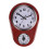 (Red) Simple Creative Kitchen Timer Clock Acrylic Silent Movement Wall Clock for Home 3