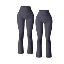 Bootcut Yoga Pants Women, Seamless Ribbed High Waist Flared Yoga Pants For Gym Dailywear