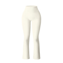 Bootcut Yoga Pants Women, Seamless Ribbed High Waist Flared Yoga Pants For Gym Dailywear