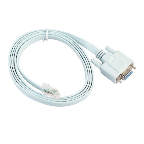 5ft 9Pin DB9 Serial RS232 to RJ45 Cat5 Ethernet Console Rollover Cable for Cisco_M