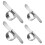 Set 4Pcs Stainless Steel Orange Peelers Ergonomic Ring Fruit Peelers (Silver)_M 1