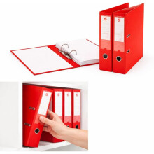 5 Star Premium Lever Arch File A4 Red (Pack of 10)
