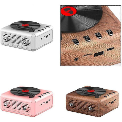 Portable CD Player, 2In1 CD Player And Bluetooth Speaker, USB Rechargeable CD Player With FullRange Speakers, White_M 1