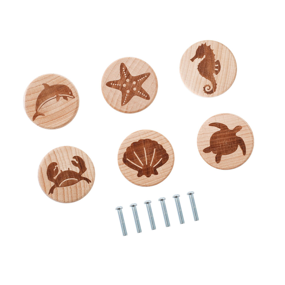 Natural Wood Dresser Handle With Antislip Grip Cartoon Animal-C 7754003468055