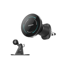 Joyroom Magsafe Handyhalterung mit kabelloser Ladefunktion fürs Auto (15 W) - Schwarz