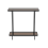 Console table with two smoked glass shelves, 80 cm wide - ORA 2