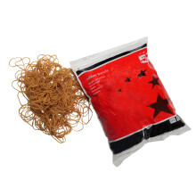 Office Rubber Bands No.16 Each 63x1.5mm Approx 2000 Bands [Bag 0.454kg], Brown