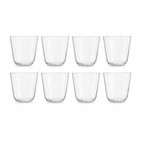 LSA Arc 260ml Stackable Tumblers Set of 8 Clear 1