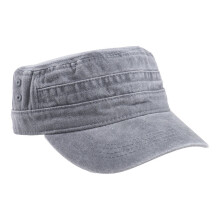 Adjustable Baseball Cap Distressed Color Wash Cotton-Gray