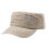 Comfortable Baseball Cap Distressed Wash Cotton Flat-Khaki 1