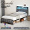 Levede Single LED USB Charging Storage Bed Frame 1