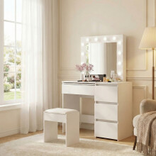 Levede Vanity Makeup Dressing Table White with