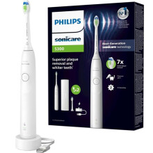 Escova de dentes elétrica - Philips - Sonicare HX7108 02 Série 5300 - brancura - tecnologia sônica