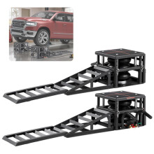 Ponte Elevador Pneumático-Duoku-2 Peças 5 T Até 320 mm, Macaco Pneumático para Carro com Rampa de Extensão