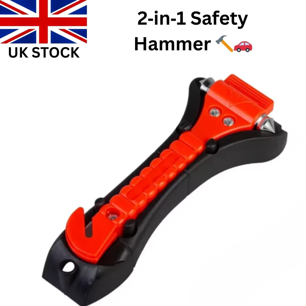 Emergency Hammer Car Window Breaker Seatbelt Cutter Break Glass Escape Safety Uk 389844832559