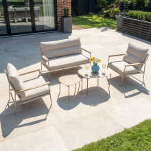 ARUBA 4 SEATER OUTDOOR SOFA SET BEIGE