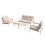 MORE4HOMES ARUBA 4 SEATER OUTDOOR SOFA SET BEIGE 3