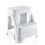 Plastic 2-UP Step Stool Toddlers Stool Slip Resistant 42x 44x(h)44cm - Random Colour 1