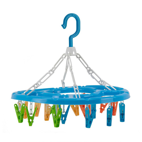 Laundry Peg Hanger Round Clothes Drying Racks 32cm - Random Colour