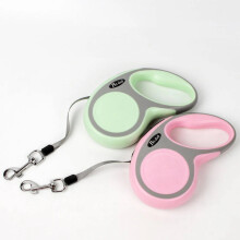 5m 33lbs Retractable Dog Lead Pet Dog Retractable Walking Lead Leash Anti-Slip Handle 17 x 10 cm Random Colours